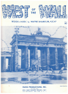 West Of The Wall (1962 Toni Fisher) used sheet music
