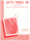 Gotta Travel On original sheet music (1958 Billy Grammer)