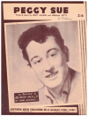 Peggy Sue by Buddy Holly 1957 used sheet music