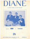 Diane (1964 The Bachelors) used sheet music