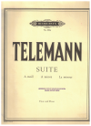 Telemann Suite in A minor for Flute and Piano (Salter) used sheet music