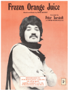 Frozen Orange Juice (1969 Peter Sarstedt) used sheet music