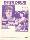 Delta Dawn (1972 Helen Reddy, Nola Francis) sheet music