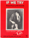 If We Try (1973 Don McLean) used sheet music