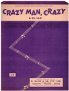 Crazy Man, Crazy (1953 Bill Haley and His Comets) used sheet music