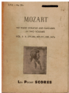 Mozart The Piano Sonatas and Fantasias in Two Volumes: Vol.I used study score