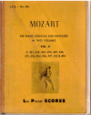 Mozart The Piano Sonatas and Fantasias in Two Volumes: Vol.II used study score