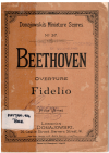 Beethoven Overture from opera Fidelio 'Leonore', Op. 72 for Orchestra used Study Score