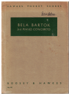 Bartok Concerto No.3 for Piano and Orchestra used Study Score