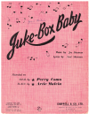 Juke-Box Baby 1956 used sheet music