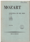 Mozart Symphony No.40 in G minor K.V.550 for Orchestra used Miniature Study Score