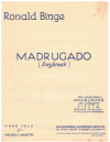 Madrugado (Daybreak) piano solo by Ronald Binge used sheet music