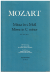 Mozart Mass in C minor KV 427 (417a) SATB with organ Vocal Score based on the Urtext of the New Mozart Edition used book