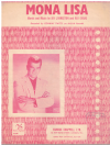 Mona Lisa as sung in film 'After Midnight' (c.1950 Conway Twitty) used sheet music for sale