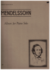 Mendelssohn Album For Piano Solo used sheet music for sale