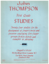 John Thompson First Grade Studies used book for sale
