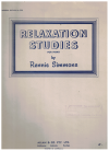 Relaxation Studies For Piano by Rennie Simmons used book for sale