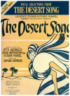 The Desert Song Song Album piano songbook