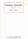 Larry Sitzky Sonatina Formalis For Piano used sheet music for sale