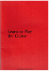 Learn To Play The Guitar (Education Department of Tasmania 1980) used book for sale