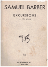 Samuel Barber Excursions For The Piano used sheet music for sale