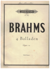 Brahms Three Intermezzi Op. 117 For The Piano used sheet music for sale
