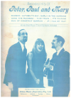 Recorded Hits of Peter, Paul and Mary arr Jerry Sears used piano songbook for sale