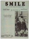 Smile from Charlie Chaplin's film 'Modern Times' used sheet music