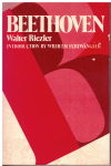 Beethoven by Walter Reizler translated by G D H Pidcock 1972 used book for sale in Australian second hand music shop www.kaysmusic.com