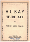 Jeno Hubay 'Hejre Kati' from Scenes de la Czarda No. 4 Op. 32 SCORE AND PART used violin sheet music for sale