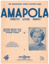 Amapola (Pretty Little Poppy) used sheet music