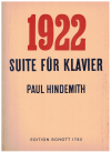 Paul Hindemith: 1922 Suite fur Klavier used Hindemith piano sheet music for sale at Kay's Music Australia www.kaysmusic.com/pianoHindemith.htm
