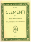 Clementi Etc. 32 Sonatinen Rondos und Vortragsstucke fur Klavier Zweihandig used classical piano sheet music books for sale at Kay's Music Australia www.kaysmusic.com/pcbooks.htm