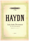 Haydn Six Easy Divertimenti Hoboken XVI 1, 3, 4, 8, 7, 9 for Piano (Martienssen) used Haydn piano sheet music for sale at Kay's Music Australia www.kaysmusic.com/pianoHaydn.htm