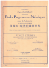 Vingt Etudes Progressives et Melodiques assez faciles pour Clarinette used clarinet studies book for sale at Kay's Music Australia www.kaysmusic.com/clarinet_method.htm