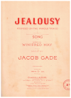 Jealousy tango (1926) words Winifred May music Jacob Gade used sheet music for sale at Kay's Music Australia www.kaysmusic.com