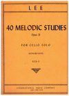 Sebastian Lee: 40 Melodic Studies For Cello Solo Op. 31 Book II (Becker/Rose) used Cello Violoncello sheet music for sale at Kay's Music Australia www.kaysmusic.com/cello.htm