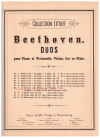 Beethoven 12 Variations on Ein Madchen oder Weibchen from opera 'The Magic Flute' in F Major, Op. 66 for Piano, Violin and Violincello used string ensemble sheet music for sale at Kay's Music Australia www.kaysmusic.com/quartet_string.htm