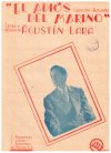 El Adios del Marino (cancion-bolero) by Agustin Lara song 1945 used Agustin Lara piano sheet music for sale at Kay's Music Australia www.kaysmusic.com/pianoLara.htm