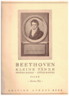 Beethoven Little Dances for Piano (Frey) Edition Schott 2583 used Beethoven piano sheet music for sale at Kay's Music Australia www.kaysmusic.com/pianoBeethoven.htm