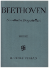 Beethoven Samtliche Bagatellen (Complete Bagatelles) Henle Urtext (Irmer/Lampe) used Beethoven piano sheet music for sale at Kay's Music Australia www.kaysmusic.com/pianoBeethoven.htm