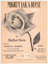 Ethelbert Nevin: Mighty Lak' A Rose song from 1943 film 'The Amazing Mrs Holliday' in F for Low Voice used original sheet music for sale