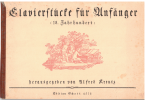 Clavierstucke fur Anfanger 18 Jahrhundert ed Alfred Kreutz (1937) Edition Schott 2572 used classical piano sheet music books for sale at Kay's Music Australia www.kaysmusic.com/pcbooks.htm