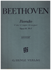Beethoven Rondo in C Major, Op. 51 No. 1 for piano Urtext (Irmer/Lampe) (1978) Henle HN 140 used Beethoven piano sheet music for sale at Kay's Music Australia www.kaysmusic.com/pianoBeethoven.htm