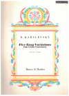 Dmitri Kabalevsky Five Easy Variations for Piano Solo Op. 51 (Maier) ASMP 123 used Kabalevsky piano sheet music for sale at Kay's Music Australia www.kaysmusic.com/pianoKabalevsky.htm