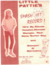 He's My Blonde Headed, Stompie Wompie, Real Gone Surfer Boy / Stompin' At Maroubra (1963 Little Pattie) used Australian post-1950 songs sheet music scores for sale at Kay's Music Australia www.kaysmusic.com/Australian_modern_songs.htm