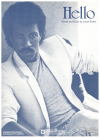 Hello (1984 Lionel Richie) used 1980s popular songs sheet music for sale at Kay's Music Australia www.kaysmusic.com/pop1980.htm