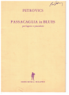 Emil Petrovics Passacaglia in Blues per fagotto e pianoforte used bassoon sheet music for sale at Kay's Music Australia www.kaysmusic.com/bassoon.htm