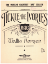 Tickle The Ivories piano solo by Wallie Herzer modern printing used piano solo sheet music for sale at Kay's Music Australia www.kaysmusic.com/pianosolo.htm