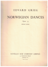 Edvard Grieg Norwegian Dances Opus 35 for Piano Solo (Novello) used Grieg piano sheet music for sale at Kay's Music Australia www.kaysmusic.com/pianoGrieg.htm